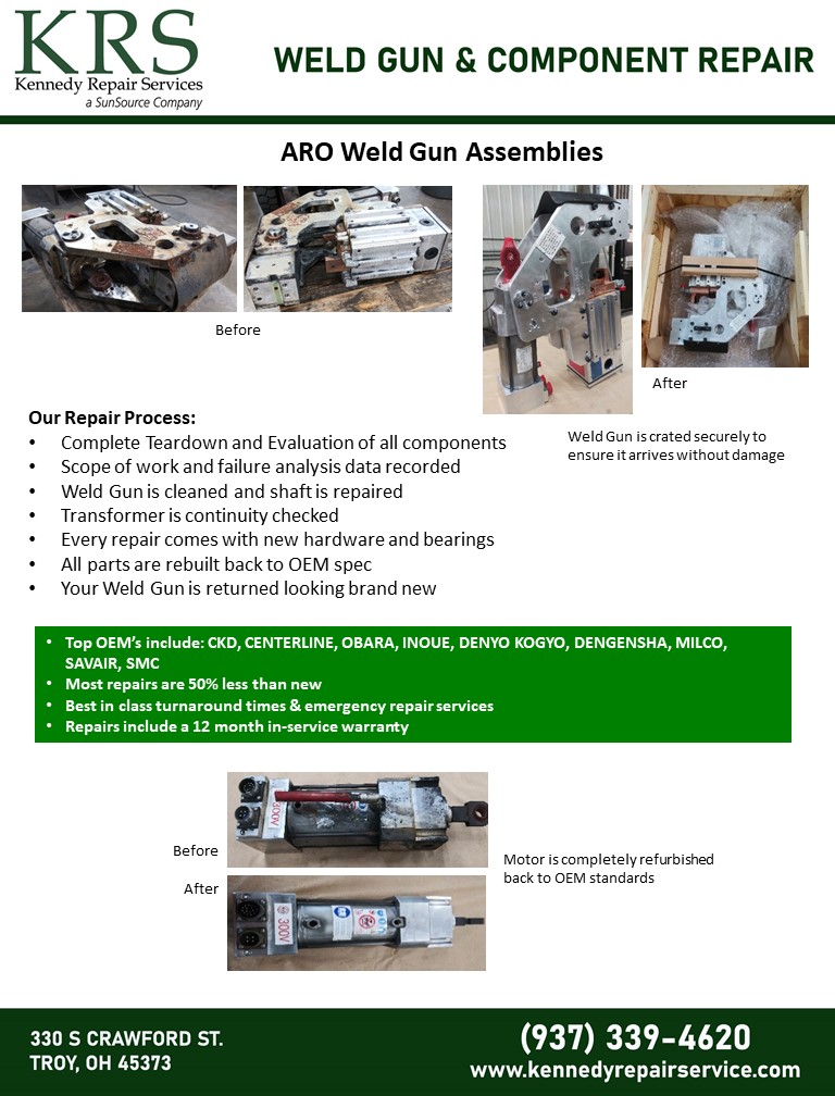 ARO Weld Gun Assemblies