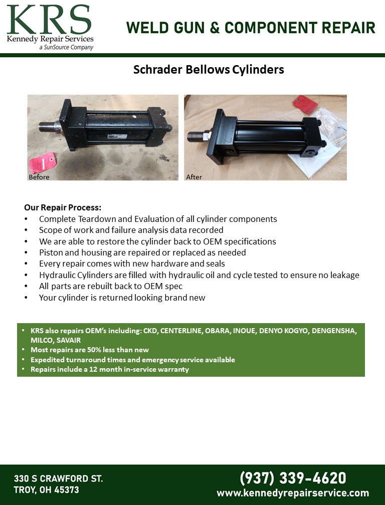 Schrader Bellows Cylinders