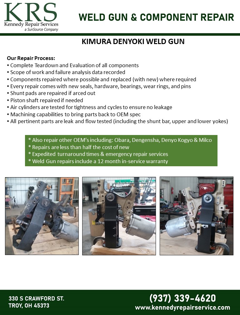 Kimura Denyoki - Weld Gun Assembly